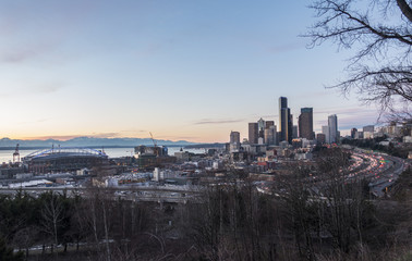 SODO South Seattle WA Downtown Panoramic Cityscape