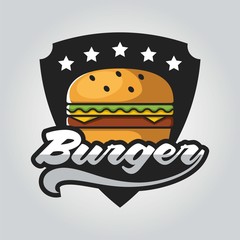 Fastfood logo, Burger logo