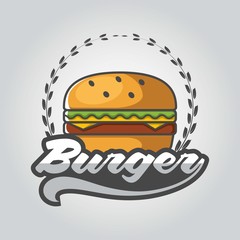 Fastfood logo, Burger logo