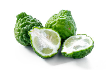 Bergamot fruit isolated on white background