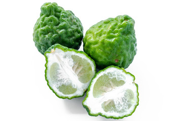 Bergamot fruit isolated on white background