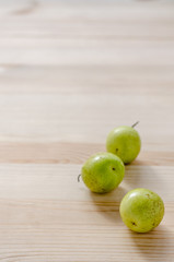 Milk Jujube from Thailand on wooden background