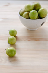 Milk Jujube from Thailand on wooden background