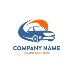 car rental logo template. unique. vector. editable