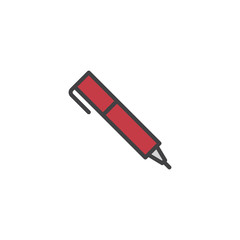 Pen filled outline icon