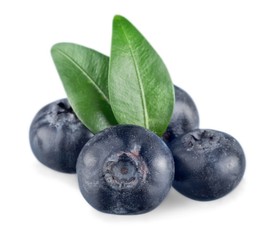 bilberry fruit vegetable isolated on white