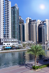 Fototapeta na wymiar Dubai Marina.Waterfront.