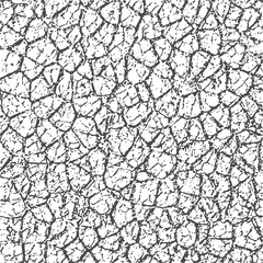 Grunge Cracks Effect Texture. Cracked Concrete Wall. Vector Background
