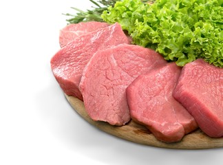 Raw Meat Isolated