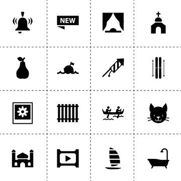 Art icons. vector collection filled art icons
