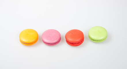 macarons or colorful macarons on a background.