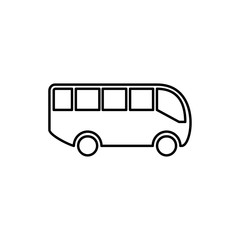 airport bus icon illustration