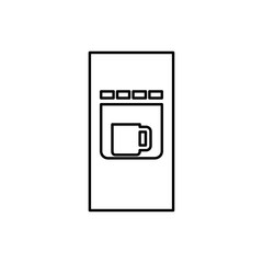 vending machine icon illustration