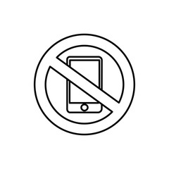 no phone icon illustration