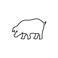 pig icon illustration