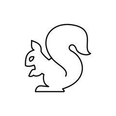 squirrel icon illustration