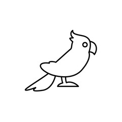 parrot icon illustration