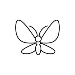 butterfly icon illustration