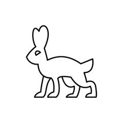 rabbit icon illustration