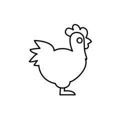 Fototapeta na wymiar chicken icon illustration