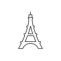 Eiffel Tower icon illustration
