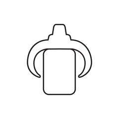 baby bottle icon illustration
