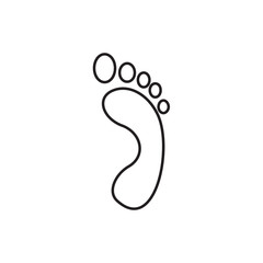 foot print icon illustration