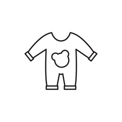 baby onesie icon illustration