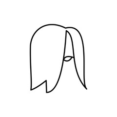 hairstyle icon illustration