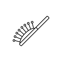 hair brush icon illustration