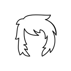 hairstyle icon illustration