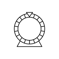 Roulette icon illustration