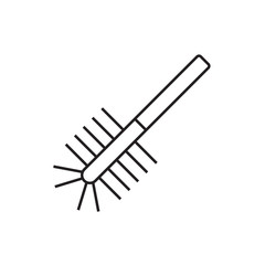 toilet brush icon illustration