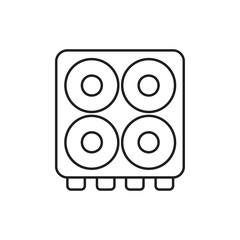 Fototapeta premium cooker icon illustration