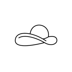 woman hat icon illustration