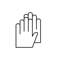 gloves icon illustration