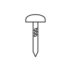 nail icon illustration