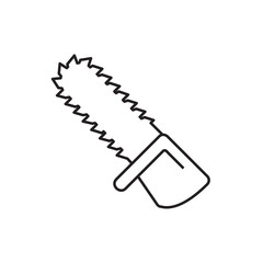 chainsaw icon illustration