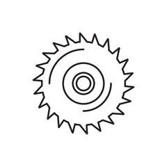 blade saw icon illustration