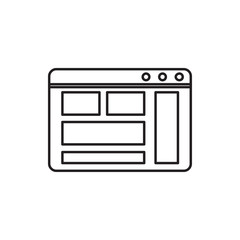 browser window icon illustration