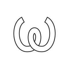 Fototapeta premium omega icon illustration