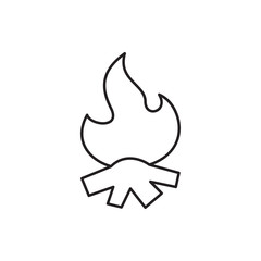 bonfire icon illustration