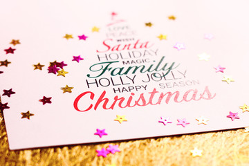 Colorful Christmas card