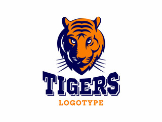 Tigers - logo, icon, illustration on white background