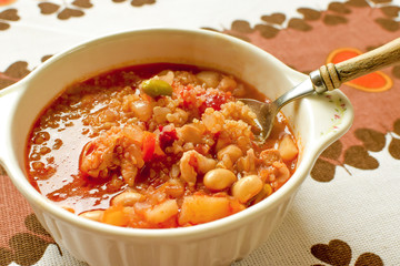 キヌアミネストローネ