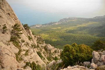 mountains, the sea, the valley, the rocks, the Crimea