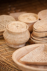 handmade woven dishes