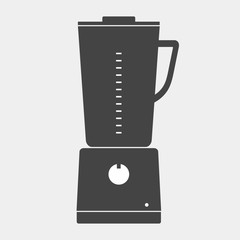 Vector icon gas stove with oven for a kitchen. Black cooker on white background. Home Appliances