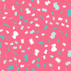 Vector illustration of a pattern of simple geometric shapes. Abstract seamless pattern of geometric shapes