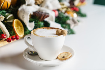 cappuccino with sugar heart